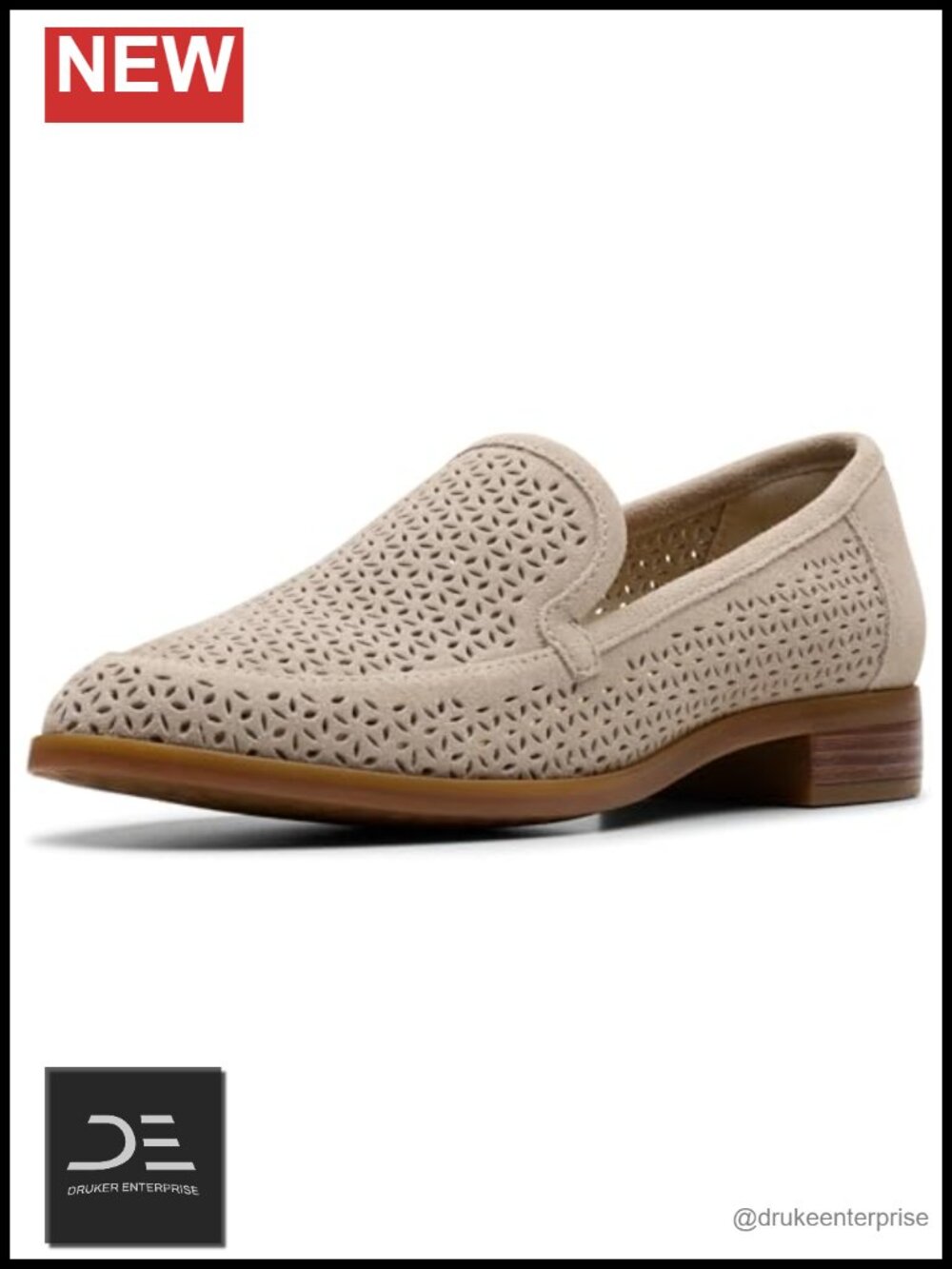 Suede Slip-On Loafers with Contour Cushion Footbed for Women